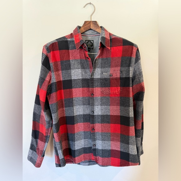 Point Zero Buffalo Plaid Flannel Shirt (Large) – Double Napped Cotton - Picture 3 of 8